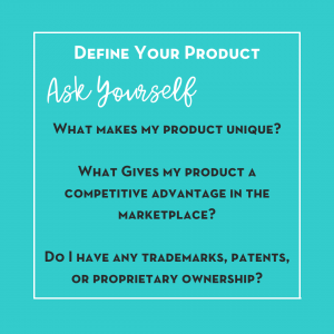 define your product
