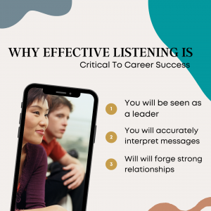 why effectively listening is critical to career success