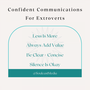 confidently communicating as an extrovert