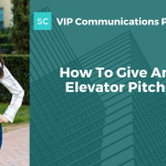 how to give an elevator pitch