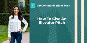 how to give an elevator pitch