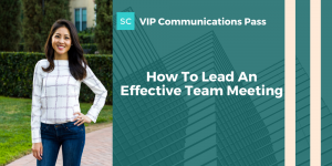 how to lead an effective team meeting
