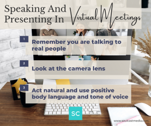 speaking and presenting in virtual meetings