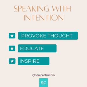SPEAKING WITH INTENTION