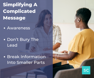 simplify a complicated message